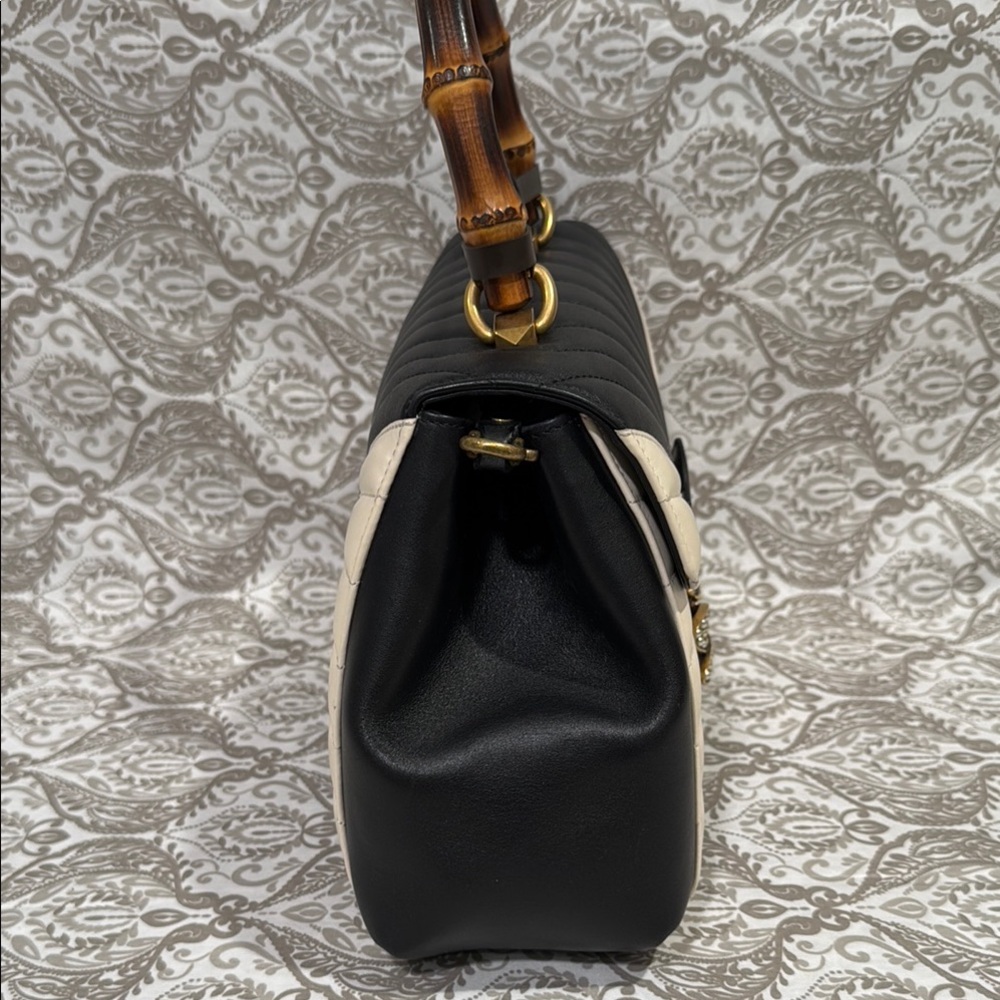 RARE GUCCI QUEEN MARGARET BAMBOO TOP HANDLE BAG - Picture 16 of 16